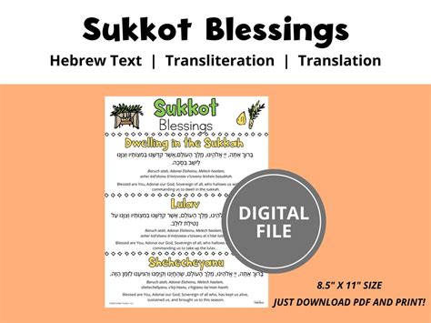 Sukkot Blessings, Sukkah, Lulav, Etrog, Jewish Families, Fall Jewish ...