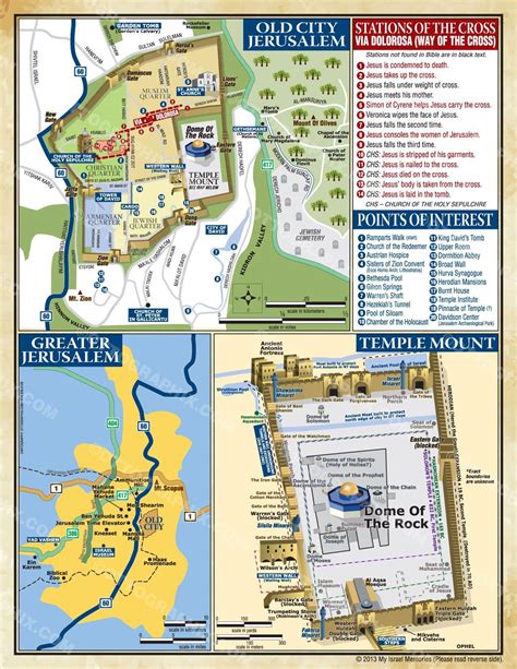 Temple mount map - Map of temple mount (Israel)