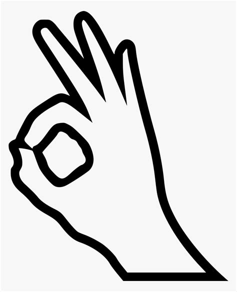 Ok Hand Clipart , Png Download - Ok Hand Sign Clipart, Transparent Png ...