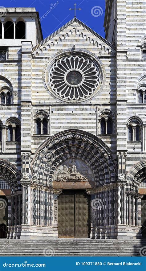 Panoramic View of the City Center of Genoa, Capital of Liguria P ...