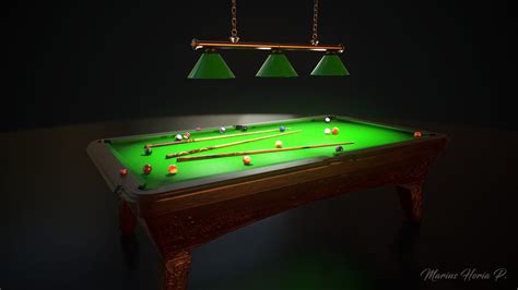 Pool Table, Marius Popa on ArtStation at https://www.artstation.com ...