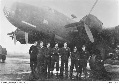 Informal group portrait a Halifax bomber crew at 21 Primary Training ...