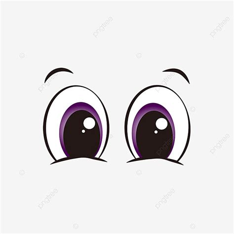 Vetor De Anime De Desenho Animado Roxo Oval Olhos Grandes Olhos Clipart ...