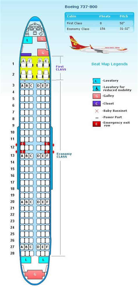 American Airlines Boeing 737-800 Seating Chart