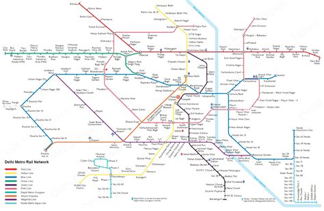 Delhi Metro Map: Noida metro Route Map, Updated Metro Route Map HD