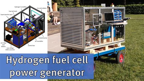 How to make a hydrogen fuel cell power generator - YouTube