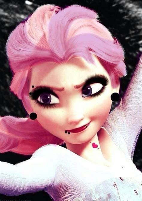 Emo elsa | Punk disney, Punk disney princesses, Goth disney