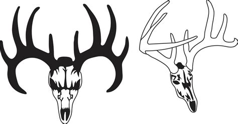 Deer skull vector 12676478 Vector Art at Vecteezy