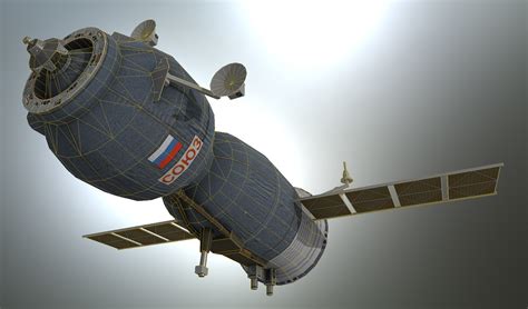 3d soyuz space station model