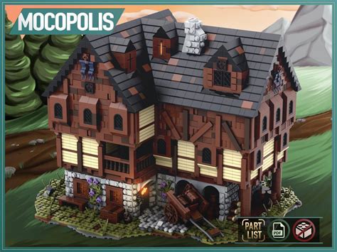 LEGO MOC LEGO MOC Medieval House #3 (Tavern) | PDF instructions (NO ...