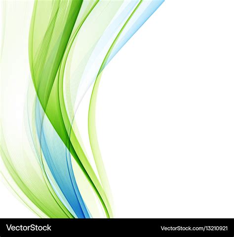 Abstract background blue green wavy Royalty Free Vector