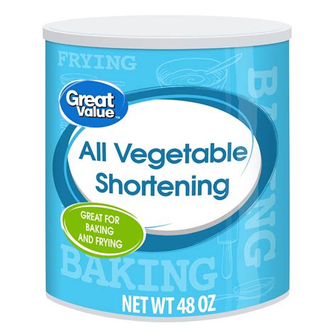 Great Value All Vegetable Shortening, 48 oz - Walmart.com - Walmart.com