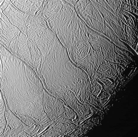 Enceladus' surface - Stock Image - R400/0094 - Science Photo Library