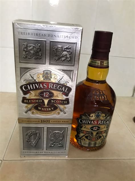 Chivas Regal 12 Years, Food & Drinks, Alcoholic Beverages on Carousell