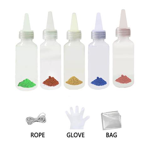 5 Sets Tie Dye Kits Pigment Reactive Dye Powder Cold Dyeing Clothing ...