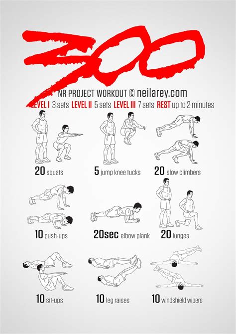 300 Workout | 300 workout, Spartan workout, Workout routine