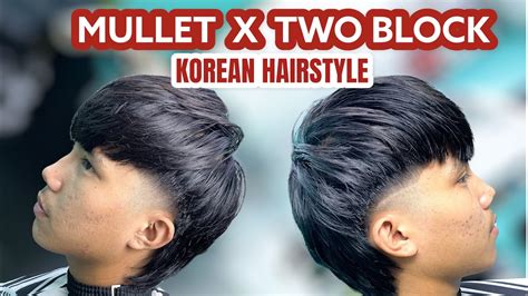 TUTORIAL MULLET X TWO BLOCK||KOREAN HAIRSTYLE 2022! - YouTube