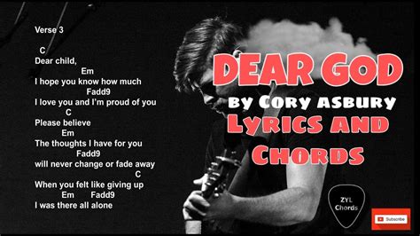 Dear God Lyrics and Chords (Cory Asbury) - YouTube