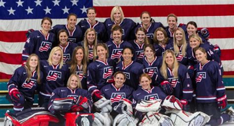 U.S. women’s hockey team scrimmaging against high school boys with ...