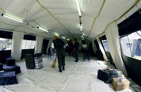 An interior view of the new TEMPER (Tents, Expandable, Modular ...