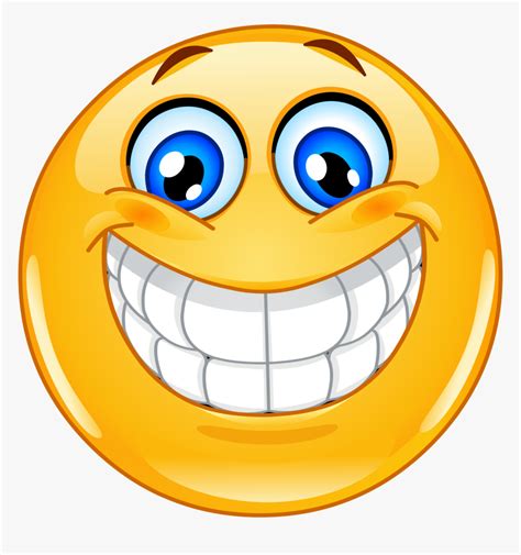 Transparent Smile Emoji Png - Big Smiley Face, Png Download - kindpng