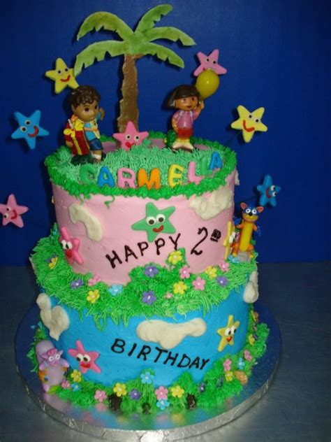 Dora Birthday Cake - CakeCentral.com