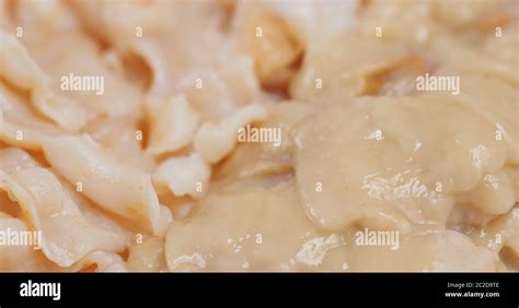 Fresh Geoduck sashimi for hot pot Stock Photo - Alamy