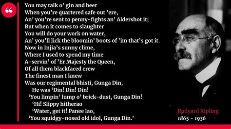 Gunga Din by Rudyard Kipling. «Din! Din! Din!». Poem. Lyrics. - YouTube