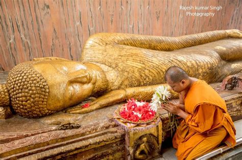 Statue of Buddha at Mahaparinirvana Temple, Kushinagar