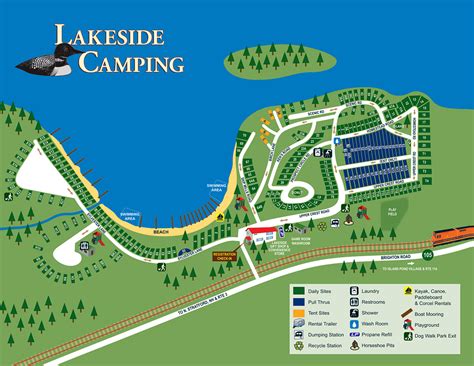 Lakeside Camping :: Site Map & Rules