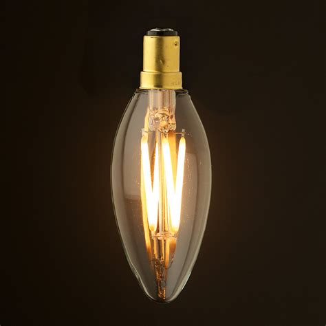 3 Watt Dimmable Filament LED SBC Candle Bulb