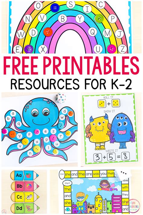 400+ Free Printables and Activities for Kids