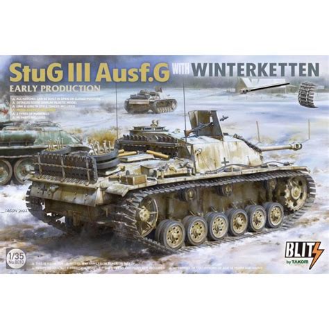 Takom TAK8010 1:35 StuG.III Ausf.G early production with winter chains ...