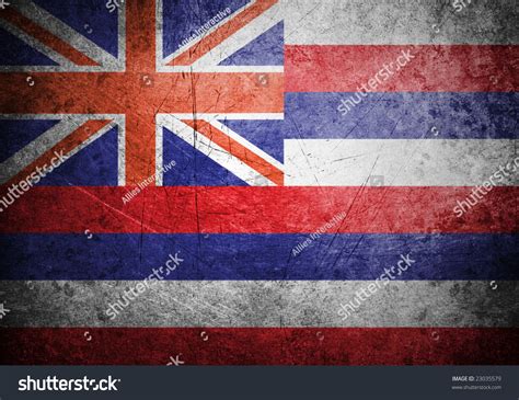 Flag Of Hawaii On Old Wall Background, Vector Wallpaper - 23035579 ...