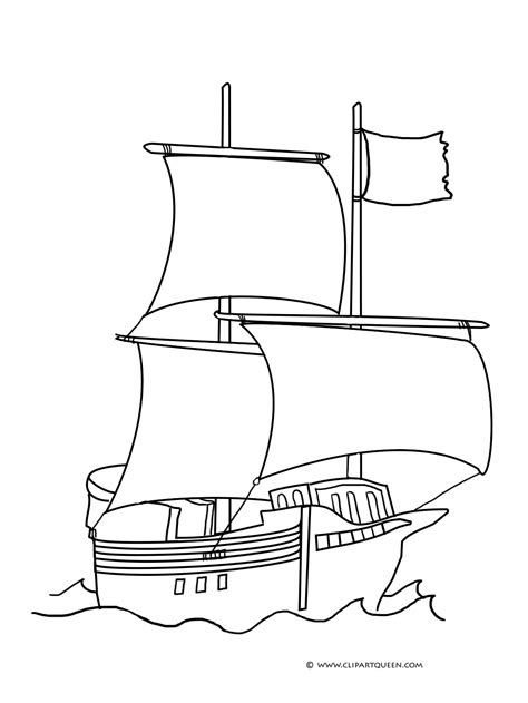 Simple Pirate Ship Drawing at GetDrawings | Free download