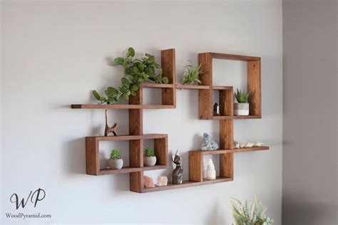 Solid Wood Display Shelf 45x 24. Square - Etsy