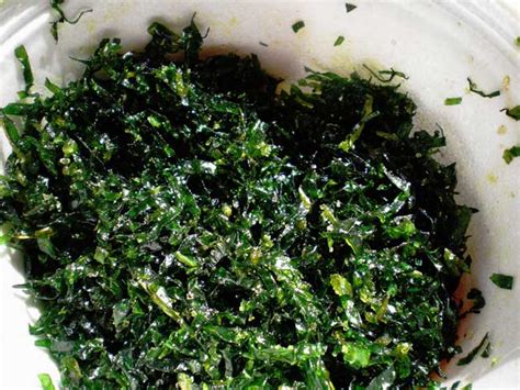 Crispy seaweed, Vegetarian recipe