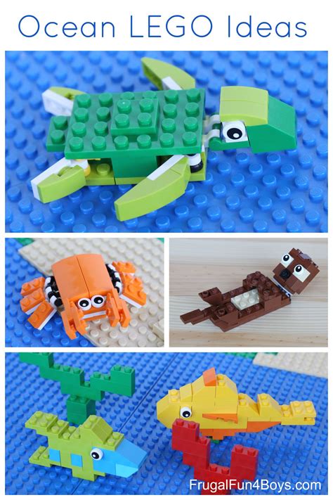 Ocean LEGO Projects to Build (Sea Turtle, Crab, Otter, and Fish ...