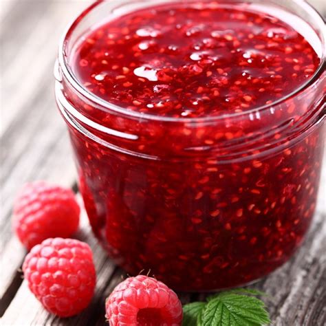 Simple quick raspberry jam