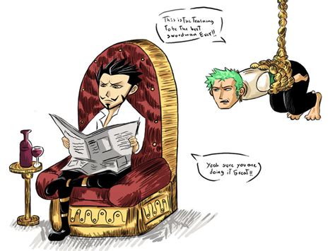 Zoro and Mihawk training by whitetom on DeviantArt