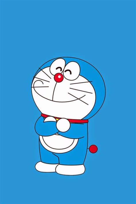 Doraemon Wallpaper - Cute Cartoon Character Hugging Arm