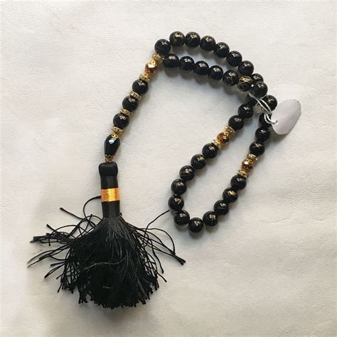 Buy Black Zircon 33 Beads Tasbih | Zikr Tasbeeh (Best For Gift) TS-70 ...