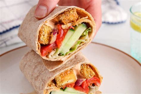 Easy Crusted Tofu Tortilla Wraps (Vegan) - Plant Based Jess