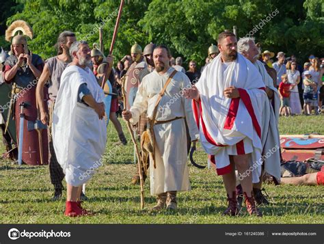 Ancient Roman Magistrates at a Historical Reenactment – Stock Editorial ...