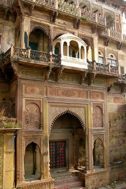 Ramnagar Fort, Varanasi, India. It was built in 1750 and is in typical ...