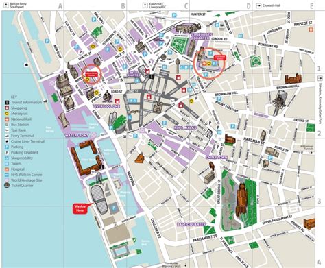 Liverpool city centre map - Ontheworldmap.com