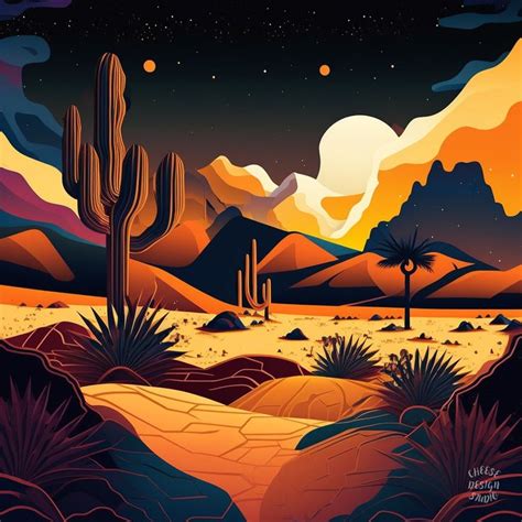 Desert at night | Desert art, Desert painting, Southwest art