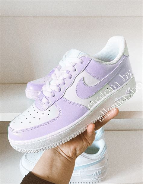 Buy Women's Nike Air Force 1 Low Custom Purple Lilac Online in India - Etsy