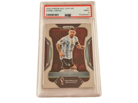 Lionel Messi FIFA World Cup Panini Prizm Card 2022 - CharityStars