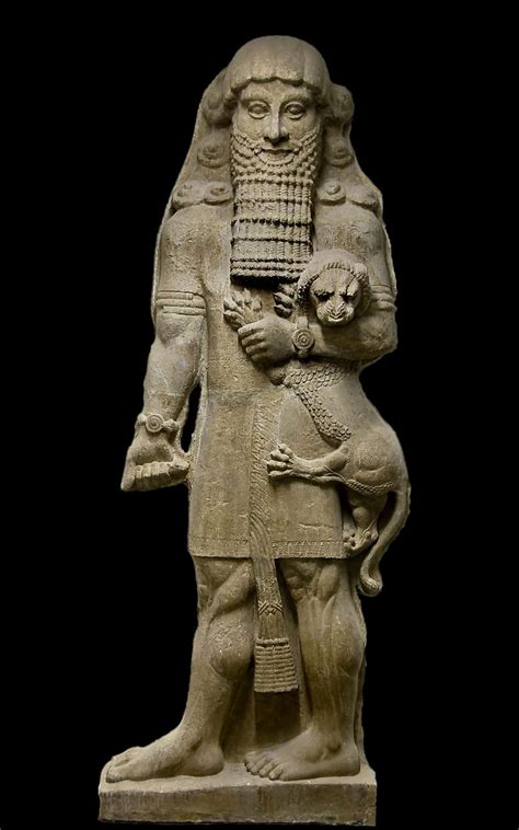 Colossal statue of a hero, ‘Gilgamesh’, plaster cast, original in ...